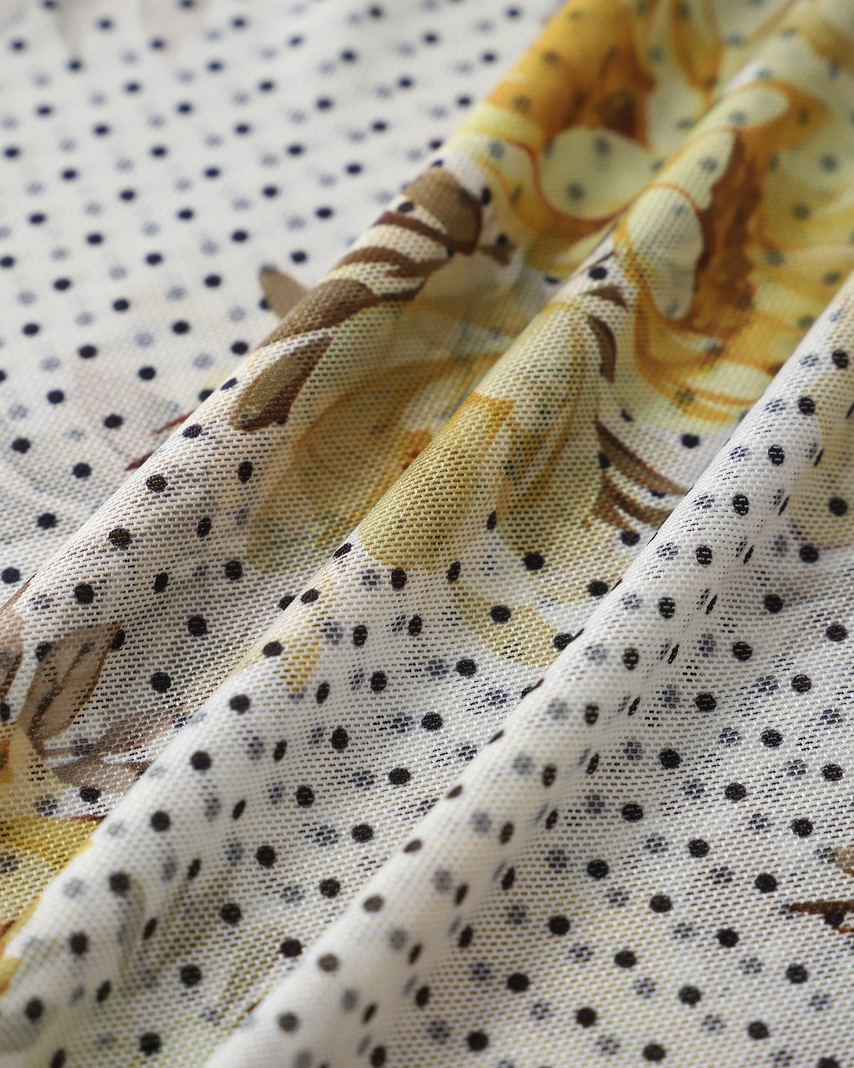 Yellow Floral Round Neck Tank Top - Image 3