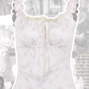 Coquette floral vintage top