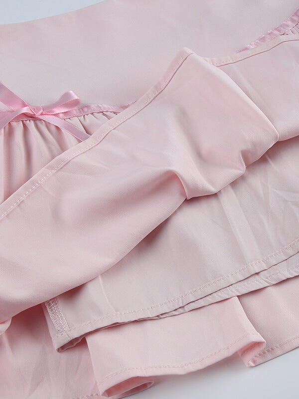 Spring pink mini skirt - Image 8