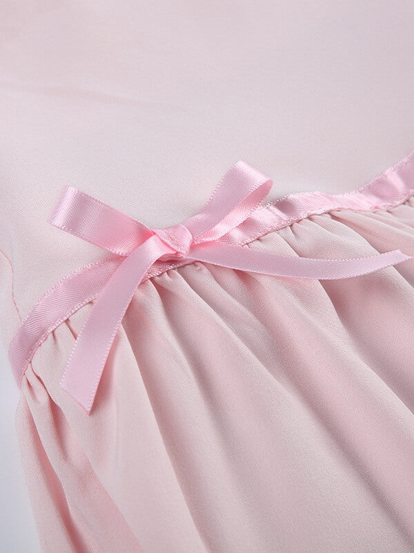 Spring pink mini skirt - Image 4