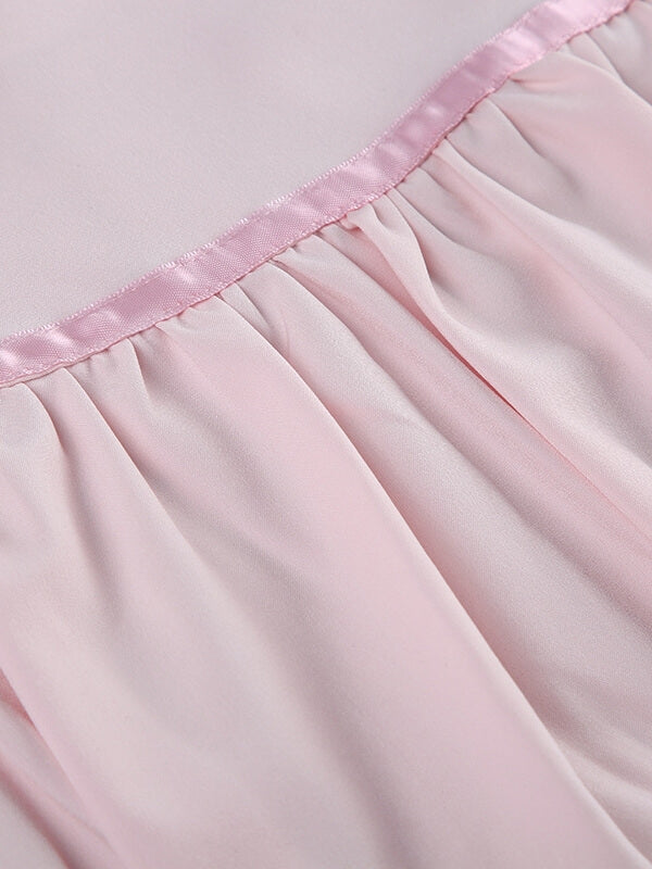 Spring pink mini skirt - Image 5